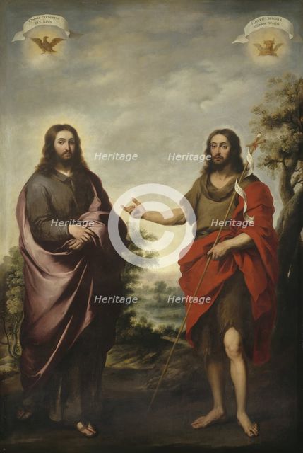 Saint John the Baptist Pointing to Christ, c. 1655. Creator: Bartolomé Esteban Murillo.