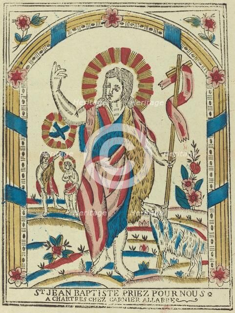 Saint John the Baptist Pray for Us, c. 1820. Creator: Unknown.