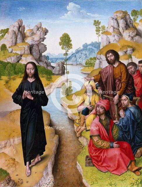 Saint John the Baptist preaching, 15th century. Artist: Bouts, Dirk, (Workshop)  