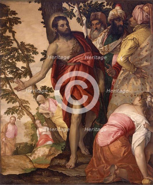 Saint John the Baptist Preaching , ca 1562. Creator: Veronese, Paolo (1528-1588).