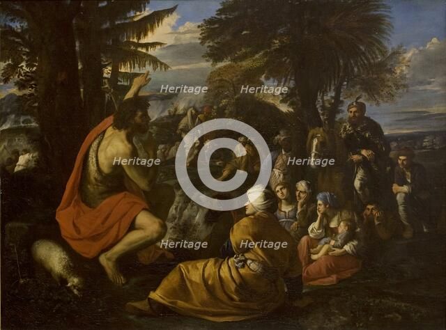 Saint John the Baptist Preaching in the Desert, 1650. Creator: Pier Francesco Mola.