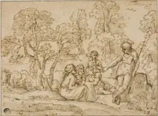 Saint John the Baptist Preaching, n.d. Creator: Unknown