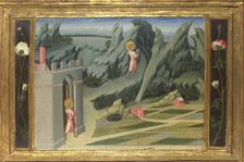 Saint John the Baptist retiring to the Desert (Predella Panel), 1454. Artist: Giovanni di Paolo (ca 1403-1482)