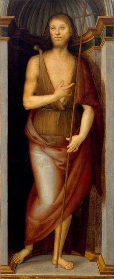 Saint John the Baptist; Saint Lucy. Creator: Perugino (Pietro di Cristoforo Vannucci) (Italian, Città della Pieve, active by 1469-died 1523 Fontignano)