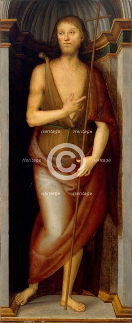 Saint John the Baptist; Saint Lucy. Creator: Perugino (Pietro di Cristoforo Vannucci) (Italian, Città della Pieve, active by 1469-died 1523 Fontignano).
