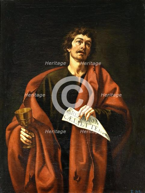 Saint John the Evangelist, 17th century. Creator: Cristóbal García Salmerón.