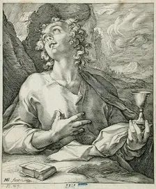 Saint John the Evangelist, 1589. Creator: Hendrik Goltzius