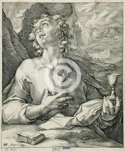 Saint John the Evangelist, 1589. Creator: Hendrik Goltzius.