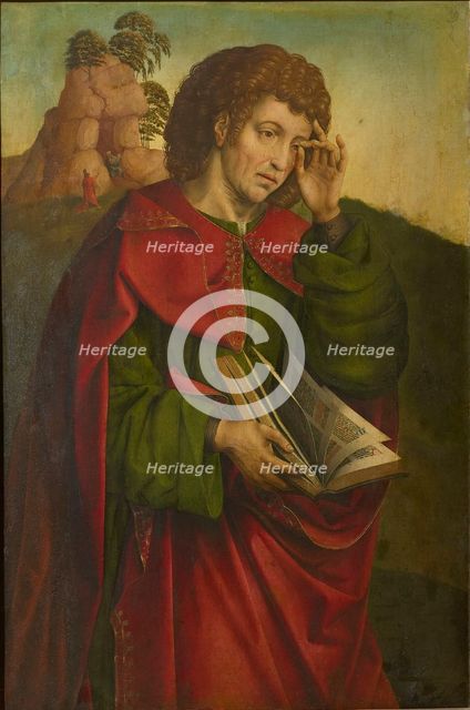 Saint John the Evangelist Weeping, c. 1500. Creator: Coter, Colijn de (ca. 1445-ca. 1540).