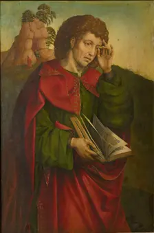 Saint John the Evangelist Weeping, c. 1500. Creator: Coter, Colijn de (ca. 1445-ca. 1540)