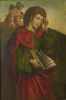 Saint John the Evangelist Weeping, c. 1500. Creator: Coter, Colijn de (ca. 1445-ca. 1540)