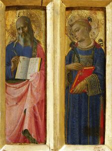Saint John the Evangelist and Saint Stephen (From the Perugia Altarpiece), ca 1437. Creator: Angelico, Fra Giovanni, da Fiesole (ca. 1400-1455)