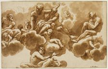 Saint John the Evangelist and Part of His Vision, c.between 1647 and 1649. Creator: Nicolas Loir