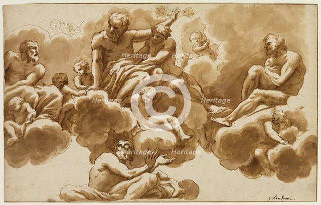 Saint John the Evangelist and Part of His Vision, c.between 1647 and 1649. Creator: Nicolas Loir.