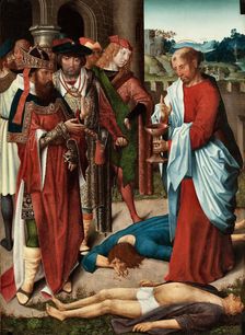 Saint John the Evangelist and the Poisoned Chalice, 1490-1500. Creator: Master of Saint John the Evangelist (active 1490-1500)