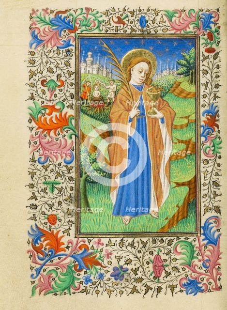 Saint John the Evangelist; Book of Hours, about 1430-1440. Creator: Fastolf Master.