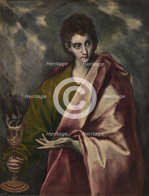 Saint John the Evangelist, c. 1605. Artist: El Greco, Dominico (1541-1614)