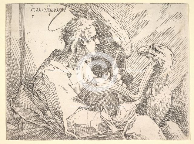 Saint John the Evangelist, ca. 1596. Creator: Bartholomeus Spranger.