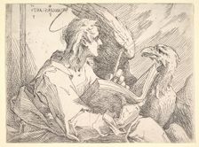 Saint John the Evangelist, ca. 1596. Creator: Bartholomeus Spranger