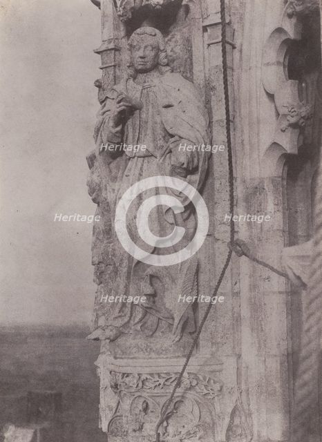 Saint John the Evangelist, Chartres Cathedral, c. 1854. Creator: Charles Nègre.