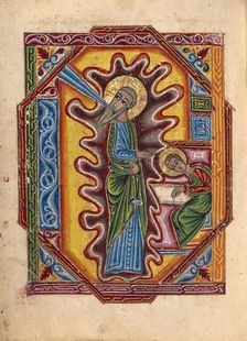 Saint John the Evangelist; Gospel Book, 1615. Creator: Mesrop of Khizan