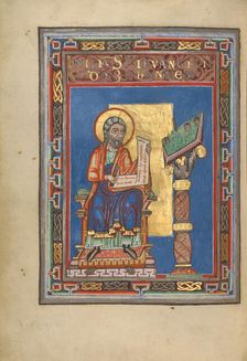 Saint John the Evangelist; Gospel Book, about 1120-1140. Creator: Unknown