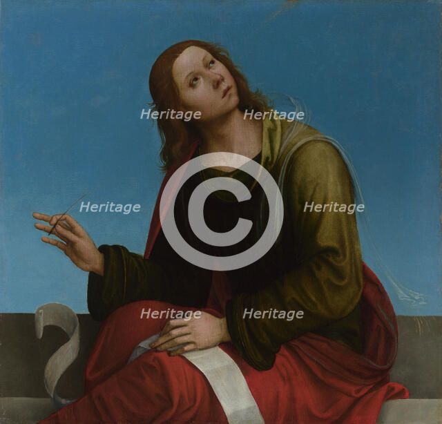 Saint John the Evangelist (High Altarpiece, Oratory of S. Pietro in Vincoli), 1505. Artist: Costa, Lorenzo (1460-1535)