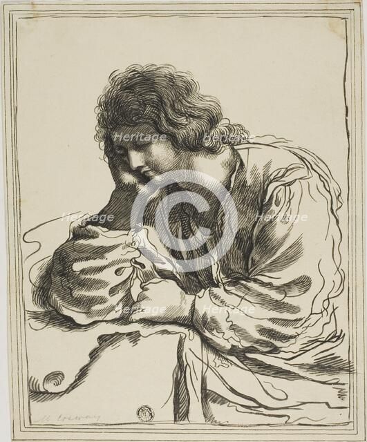 Saint John the Evangelist in Meditation, after 1650. Creator: Unknown.