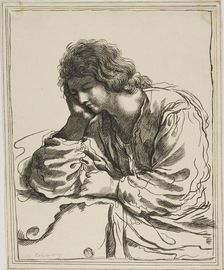 Saint John the Evangelist in Meditation, after 1650. Creator: Unknown