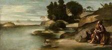 Saint John the Evangelist in Patmos, between 1612 and 1614. Creator: Juan Bautista Maino