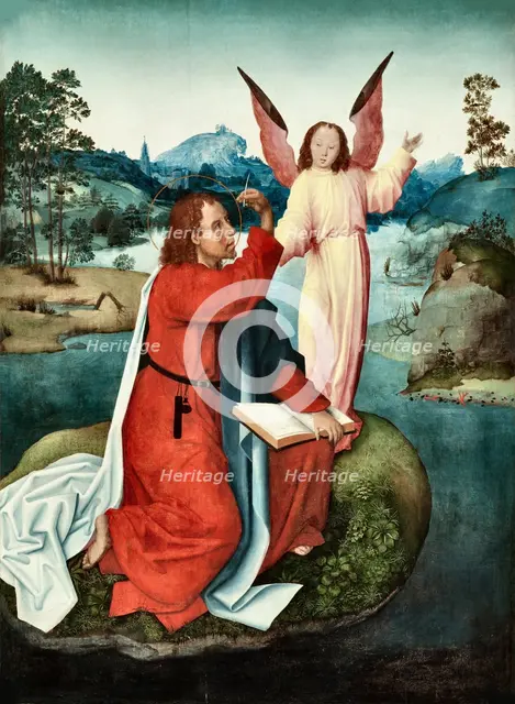 Saint John the Evangelist on Patmos, 1490-1500. Creator: Master of Saint John the Evangelist (active 1490-1500).