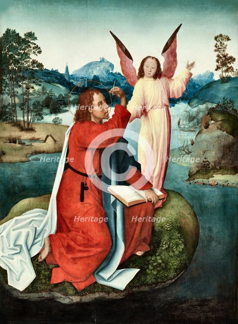 Saint John the Evangelist on Patmos, 1490-1500. Creator: Master of Saint John the Evangelist (active 1490-1500).