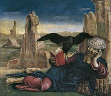 Saint John the Evangelist on Patmos. Artist: Tura, Cosimo (before 1431-1495)