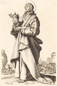Saint John the Evangelist, published 1631. Creator: Jacques Callot