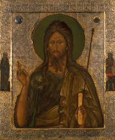 Saint John the Forerunner with Saint John Climacus and Saint Theodore Stratelates, after 1571