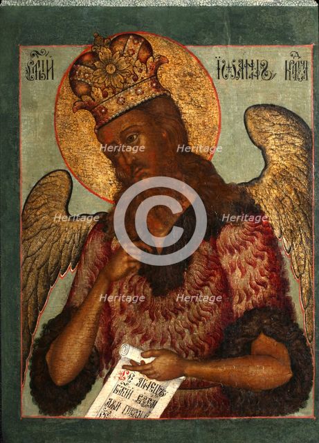 Saint John the Forerunner, Second Half of the 17th cen.. Artist: Russian icon  