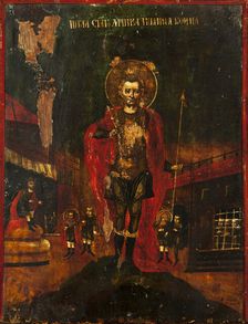 Saint John the Warrior-Icon, 17th century. Creator: Unknown