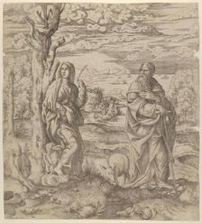 Saint John and Saint Anthony, ca. 1542-45. Creator: Master IQV