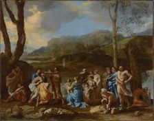 Saint John Baptizing in the River Jordan, about 1630s. Creator: Nicolas Poussin