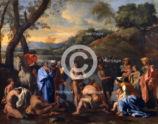 'Saint John Baptizing the people', c1636-1637. Artist: Nicolas Poussin