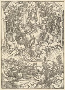 Saint John before God and the Elders, 1498. Creator: Albrecht Durer
