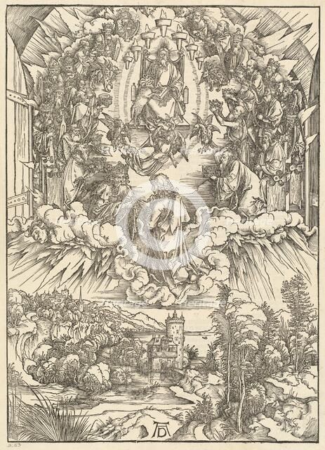 Saint John before God and the Elders, 1498. Creator: Albrecht Durer.