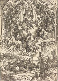 Saint John before God and the Elders, probably c. 1496/1498. Creator: Albrecht Durer