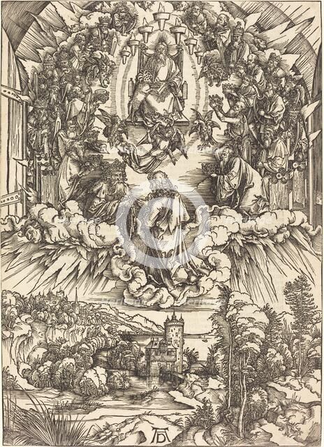 Saint John before God and the Elders, probably c. 1496/1498. Creator: Albrecht Durer.