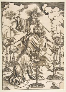 Saint John Beholding the Seven Golden Candlesticks, from The Apocalypse.n.d. Creator: Albrecht Durer