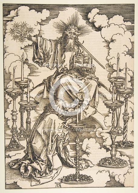 Saint John Beholding the Seven Golden Candlesticks, from The Apocalypse.n.d. Creator: Albrecht Durer.