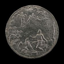 Saint John Composing "Revelation" on Patmos, 1570s. Creators: Master H.G., Hans Jamnitzer II