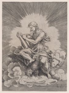 Saint John, dated 1518. Creator: Agostino Veneziano