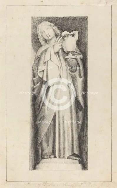 Saint John, from Henry the Seventh's Chapel Westminster Abbey, published 1829. Creator: Maria Denman.