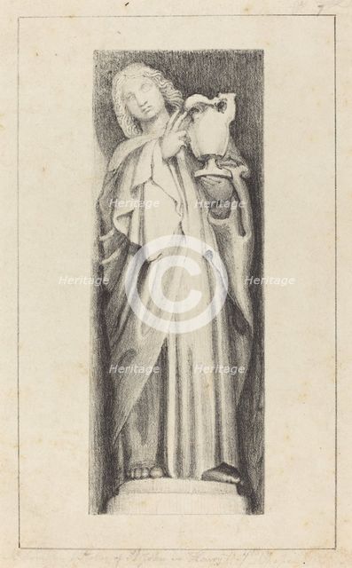 Saint John, from Henry the Seventh's Chapel Westminster Abbey, published 1829. Creator: Maria Denman.